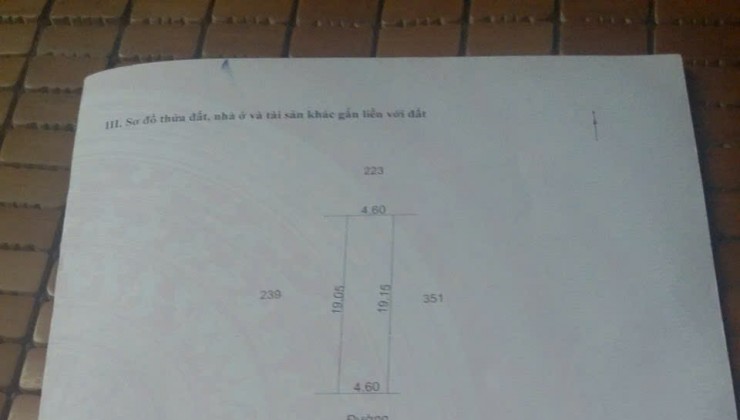 Chính chủ gủi bán  đất Tân Tiến 2 lô 87.4m mặt tiền 4.6m đường oto giá đầu tư